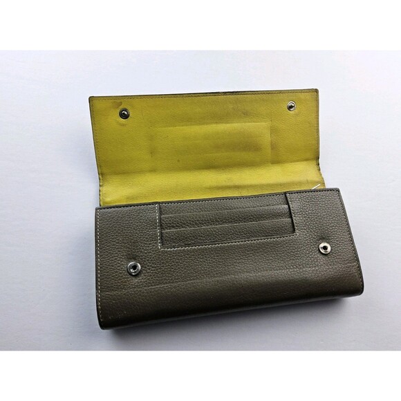 Celine Pebbled Leather Snap Full Size Long Wallet - Picture 9 of 16